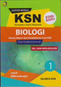 Image of KSN BIOLOGI 1 BIOLOGI SEL DAN MOLKEKULER