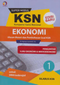 Image of KSN EKONOMI 1 PENGANTAR ILMU EKONOMI DAN MIKROEKONOMI